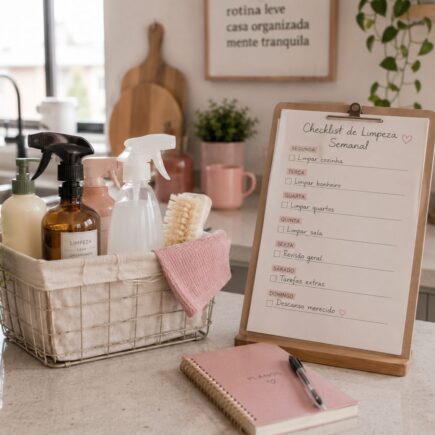 checklist de limpeza semanal